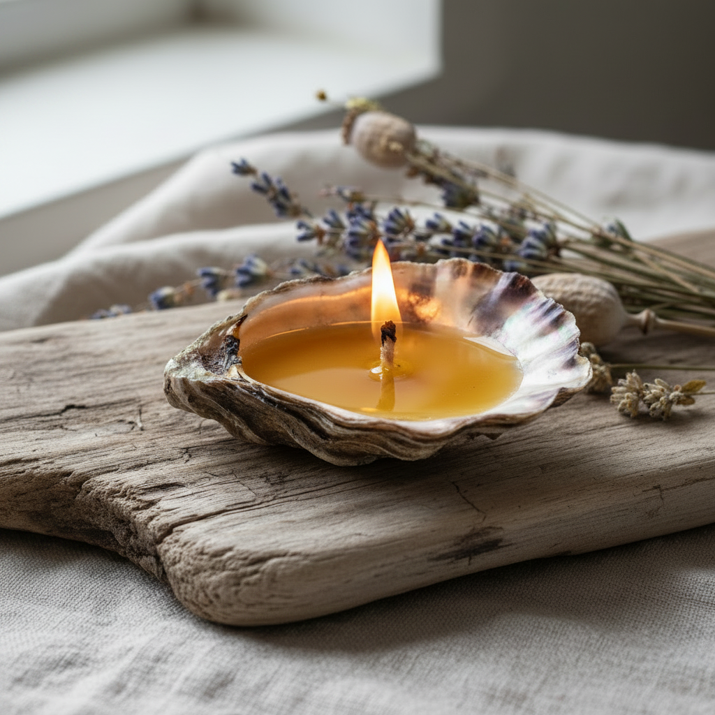 Beeswax Candle Full to Rim